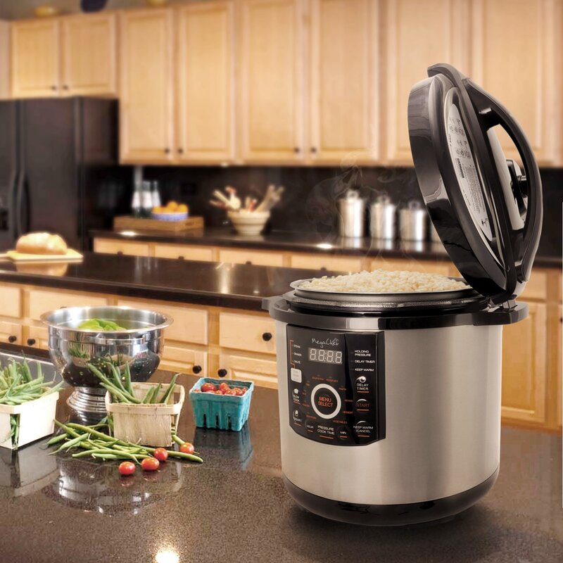 Mega Chef 12 Qt Digital Pressure Cooker And Reviews Wayfair 9832